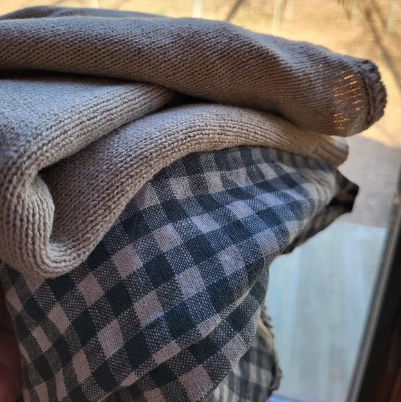 Shop Dahl Louise Sweater Tee Cotton Linen Blend Medium - Picture 5 of 5